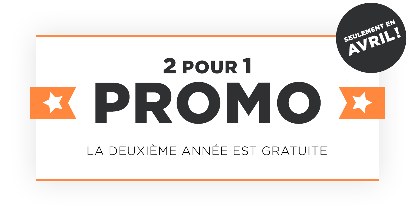 Promotion des ventes 2 pour 1