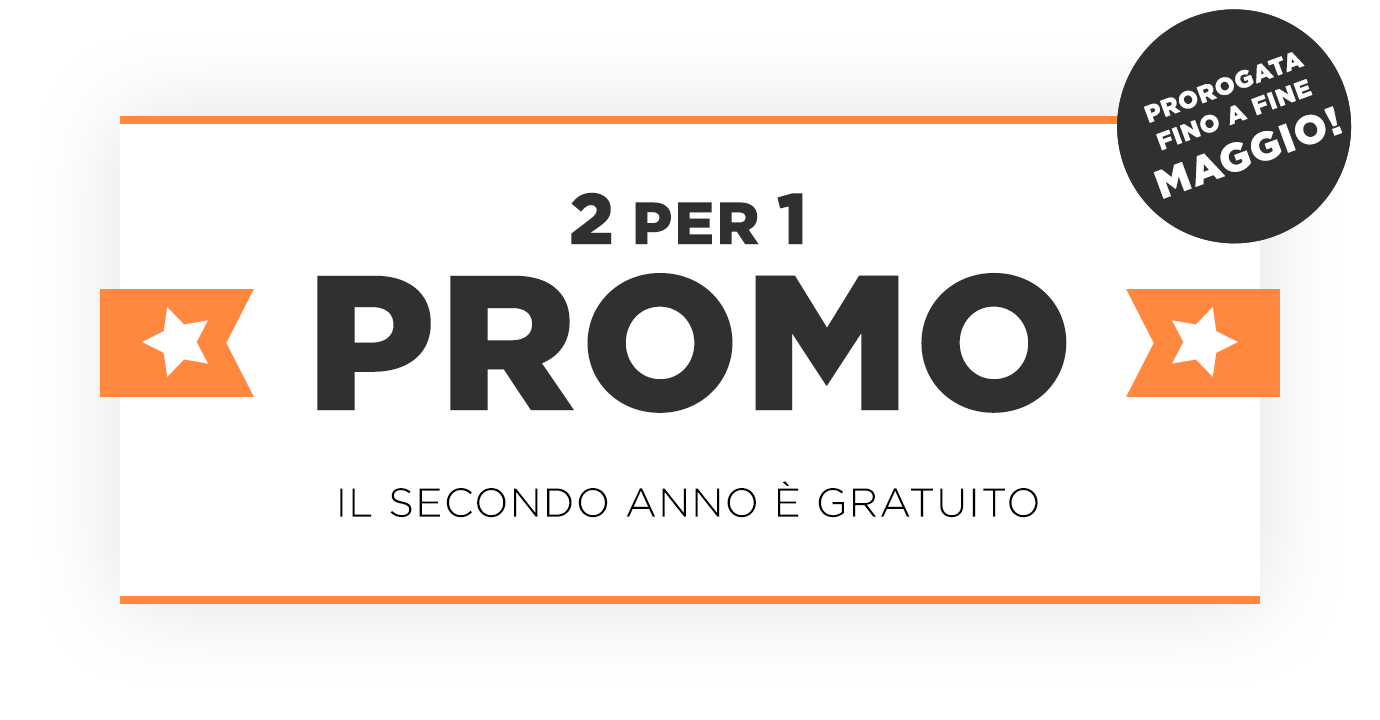 Promozione delle vendite 2 per 1