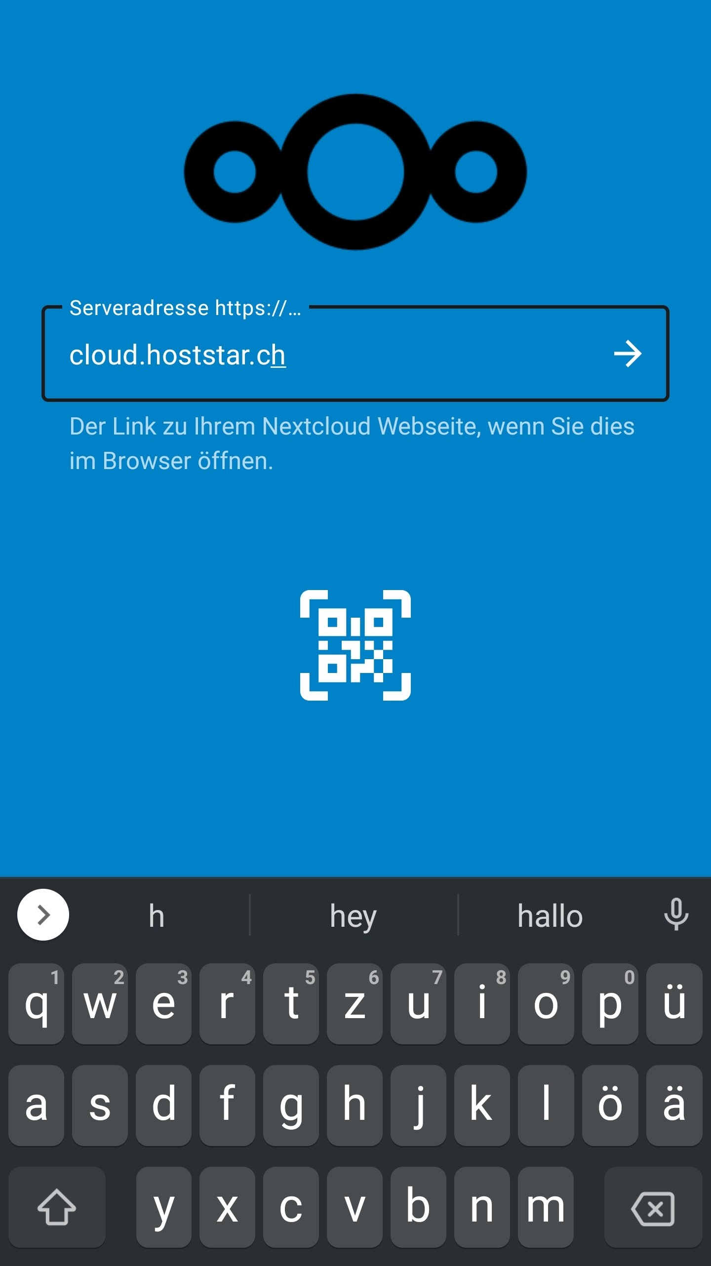 Support: Cloud - Set up - Set up Cloud in Nextcloud App | Hoststar