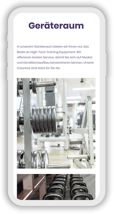 Fitness Template Mobile Screenshot 3