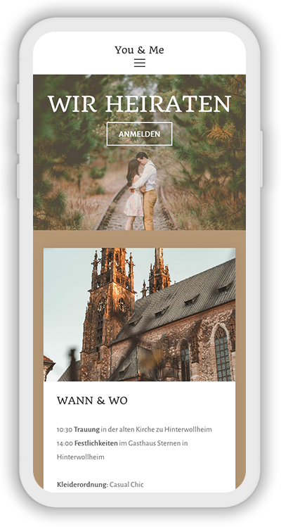 Wedding Template Mobile Screenshot 1