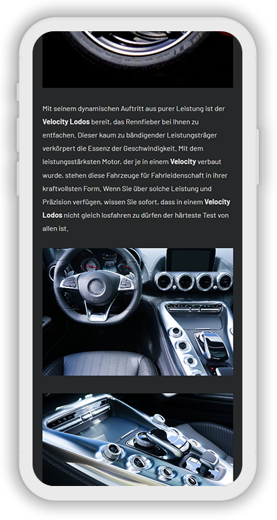 Cars Template Mobile Screenshot 3